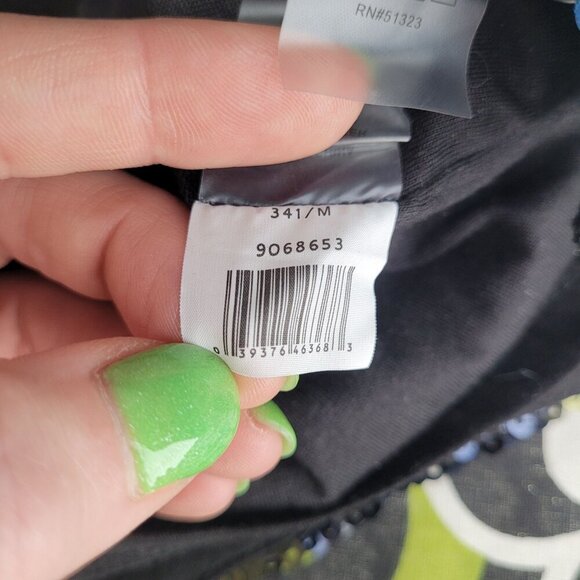 Vince Camuto womens medium sequined camo short sleeve crew neck shiny top - Picture 6 of 10